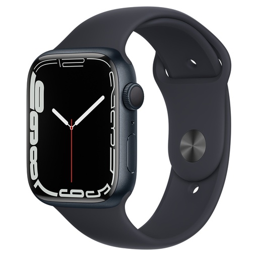 Apple Watch Series 7, Midnight Aluminium Case with Sport Band GPS